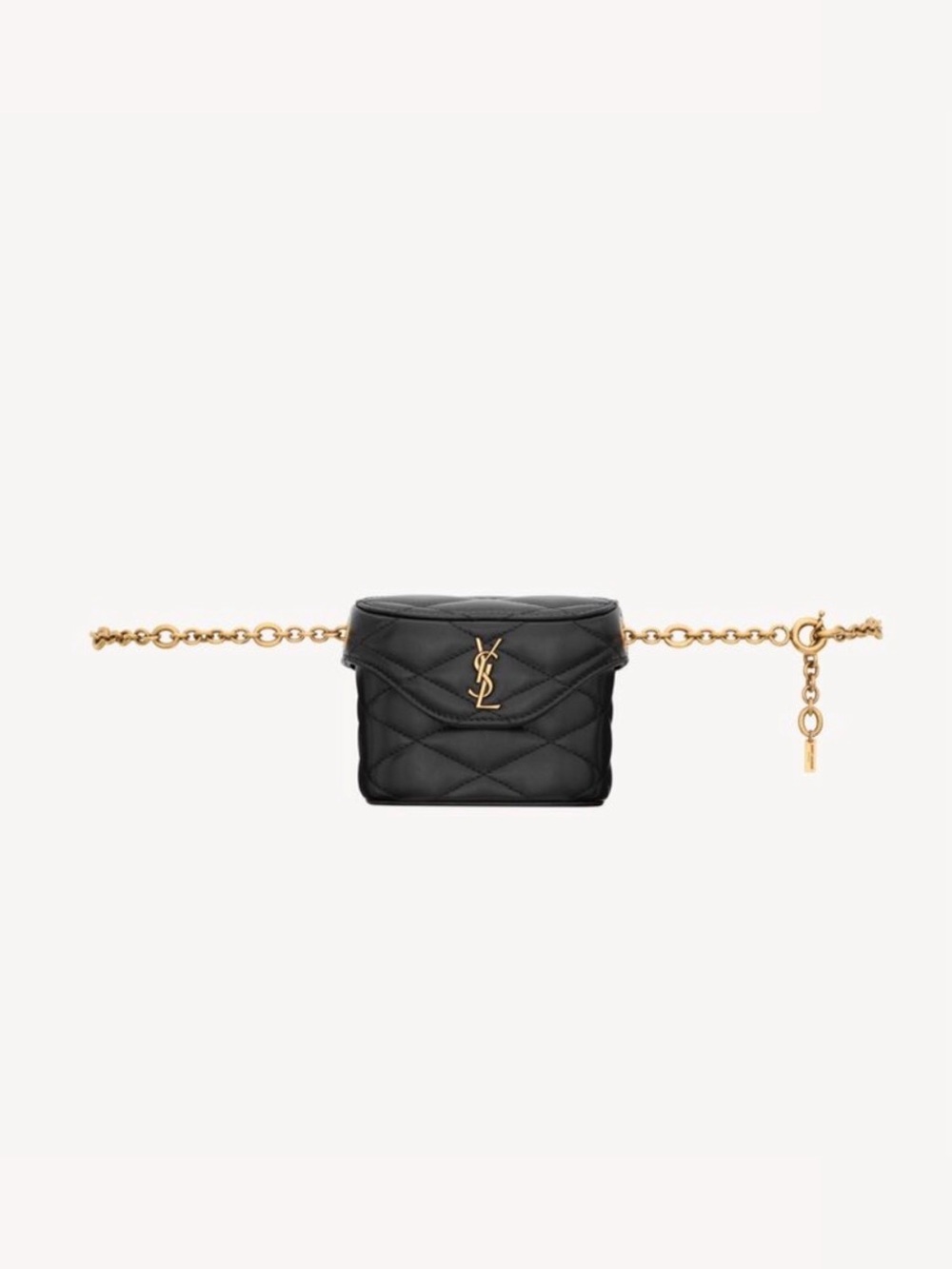 AUTHENTIC SAINT LAURENT Women JUNE Micro Chain Belt Bag